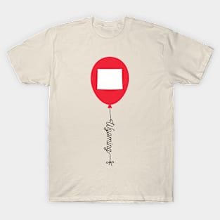 Wyoming State Balloon T-Shirt